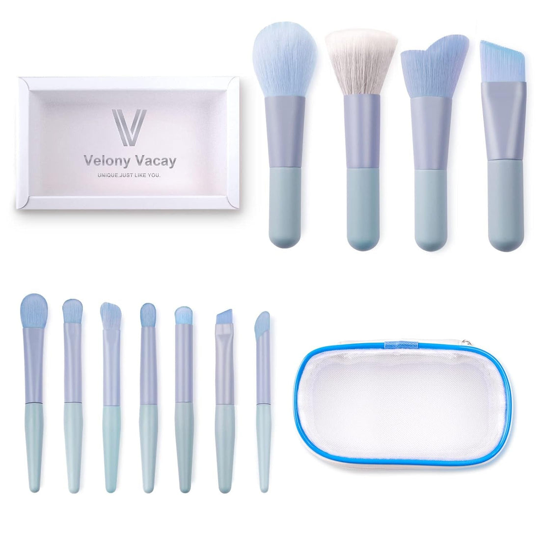Travel Makeup Brushes Set