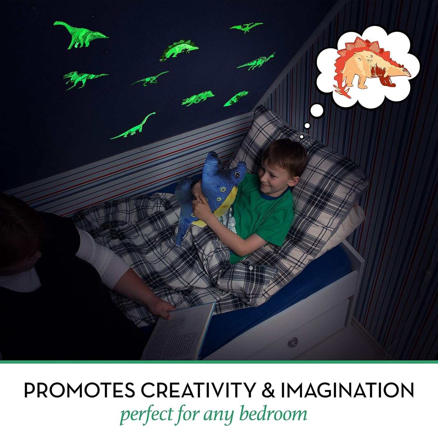 Glow in the Dark Dinosaur Wall Decals