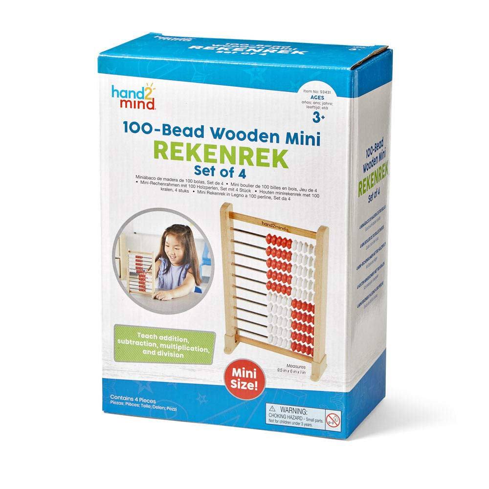 Mini 100 Bead Wooden Rekenrek