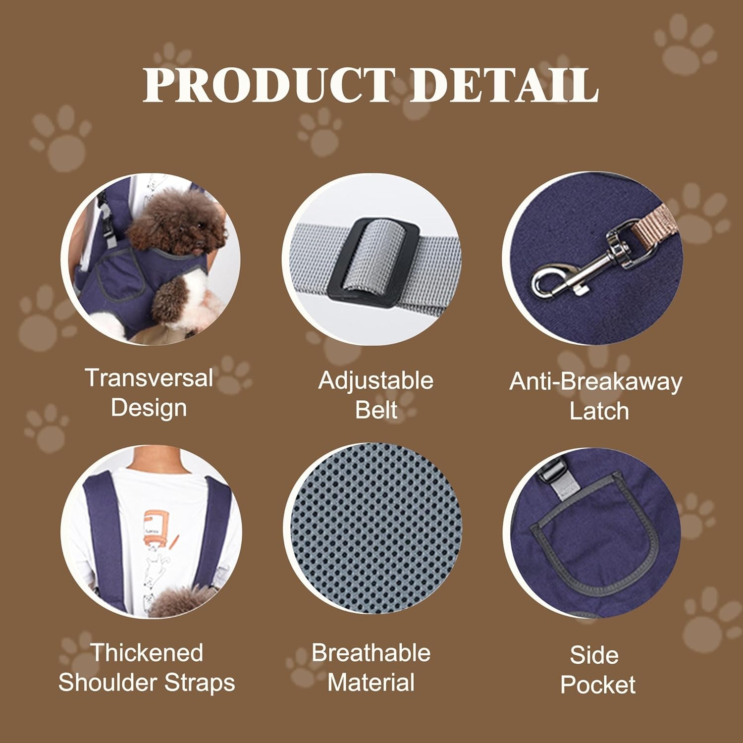 Transversal Dog Backpack