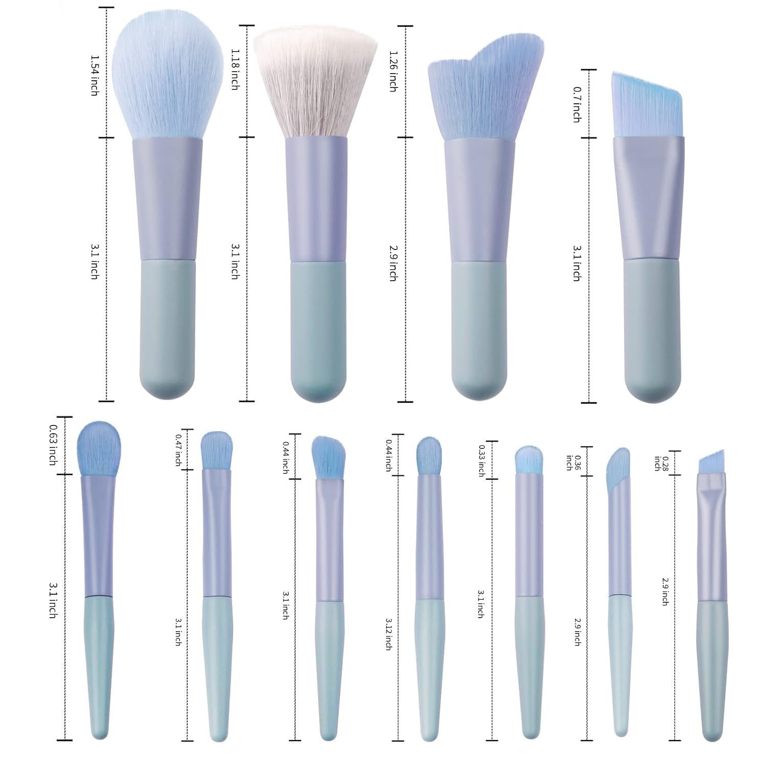 Travel Makeup Brushes Set