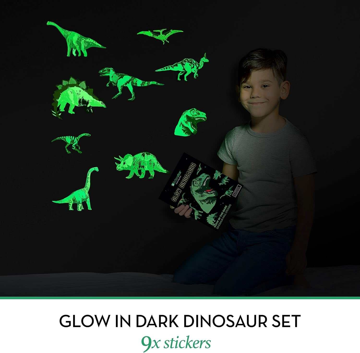 Glow in the Dark Dinosaur Wall Decals
