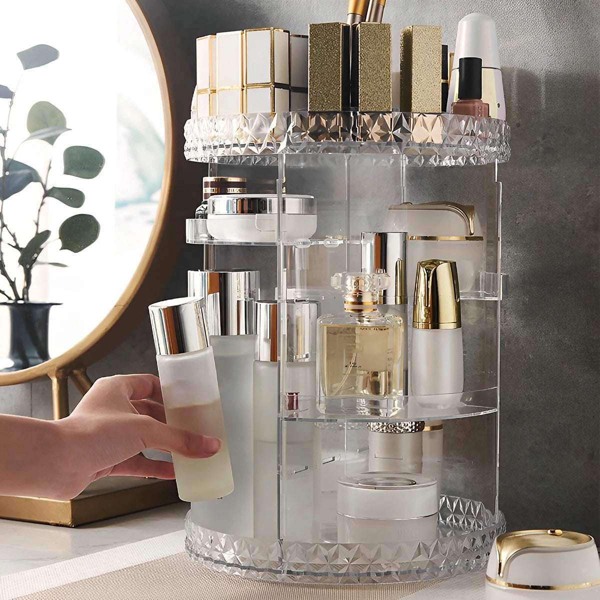 Rotating Makeup Organizer