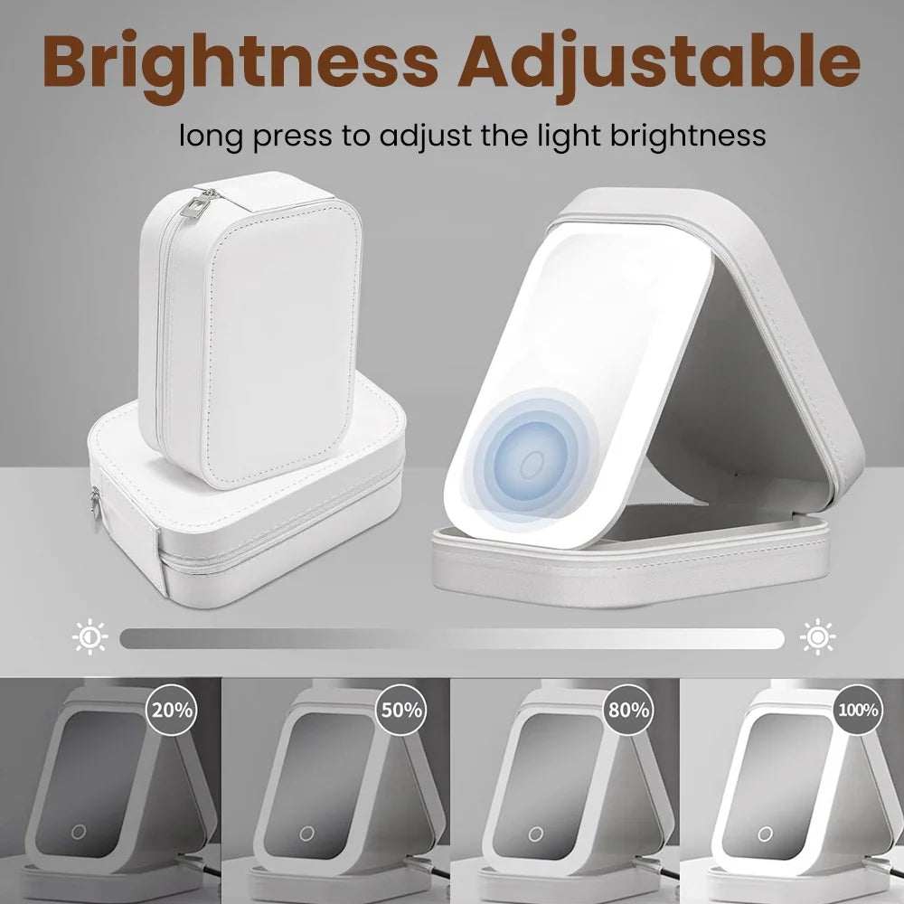 Makeup Bag with Led Mirror