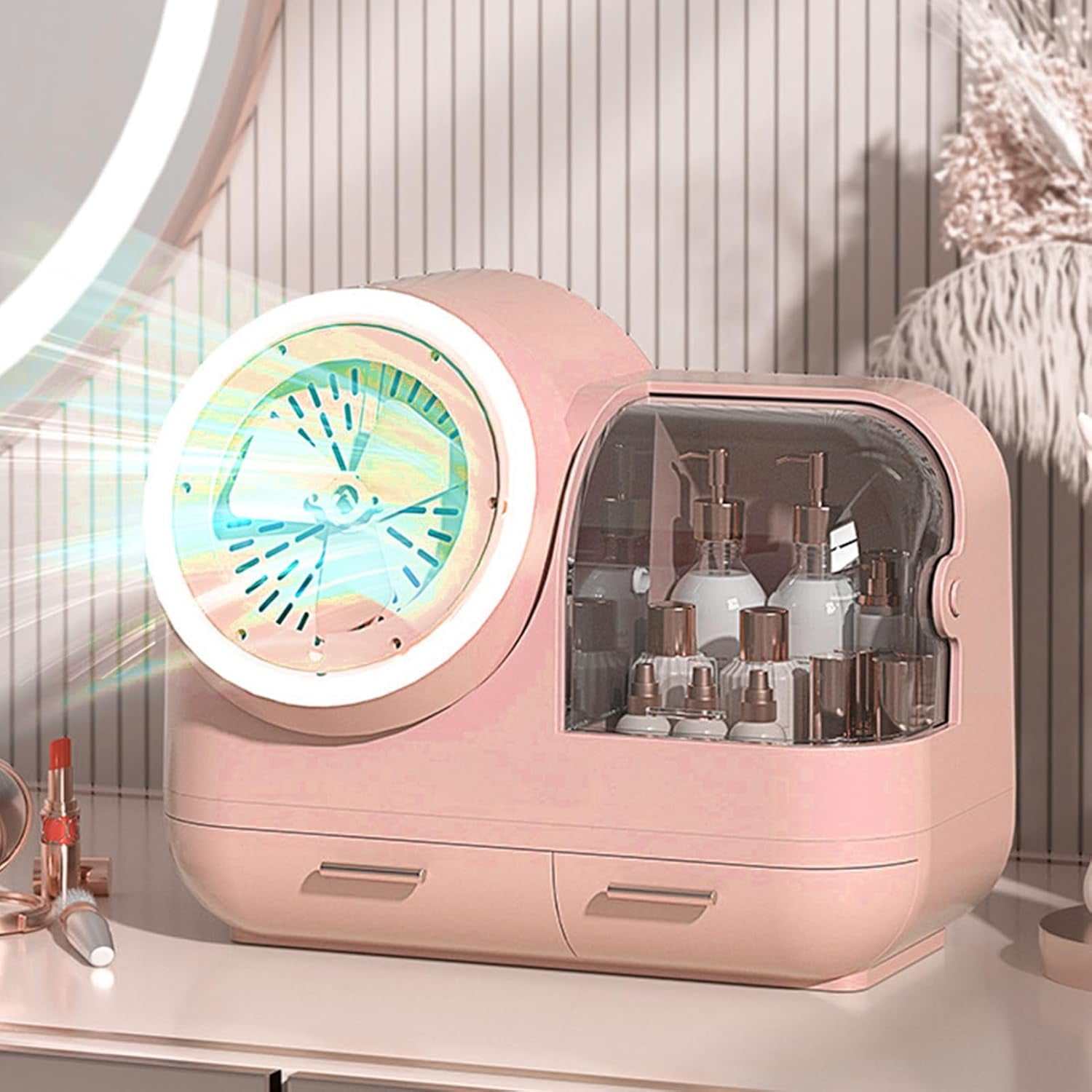 Mirror Fan Makeup Case