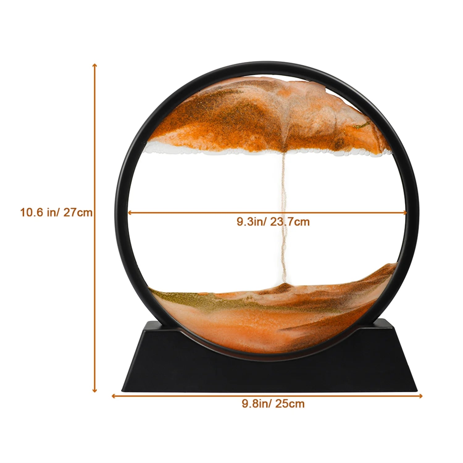 Large Round Moving Sand Art Frame