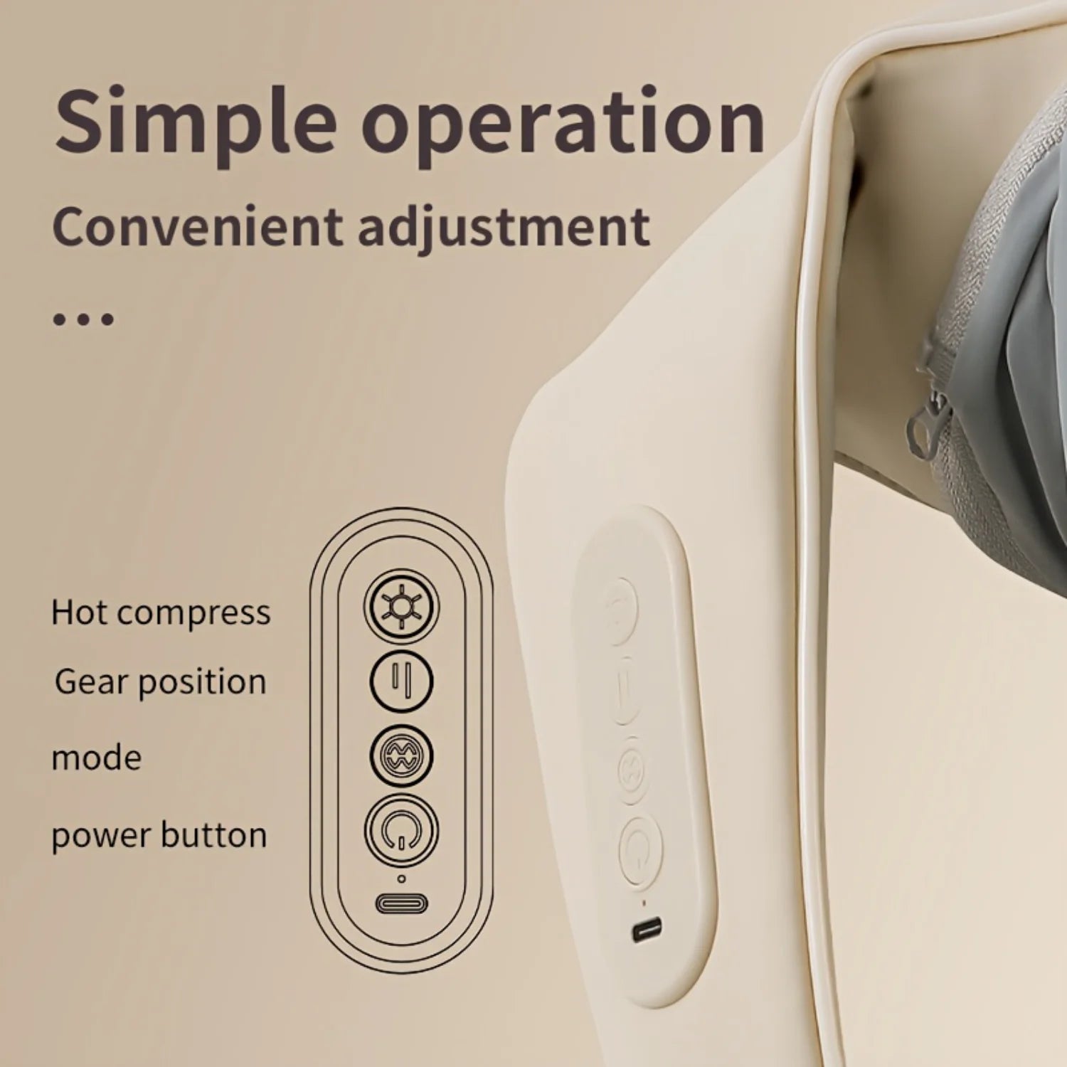 Rechargeable Shiatsu Neck Massager