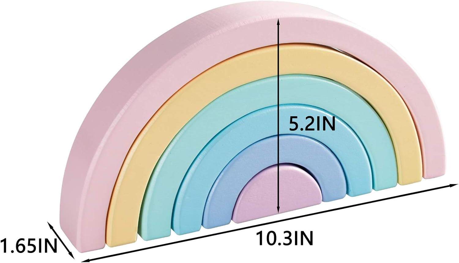 Wooden Rainbow Small Stacker