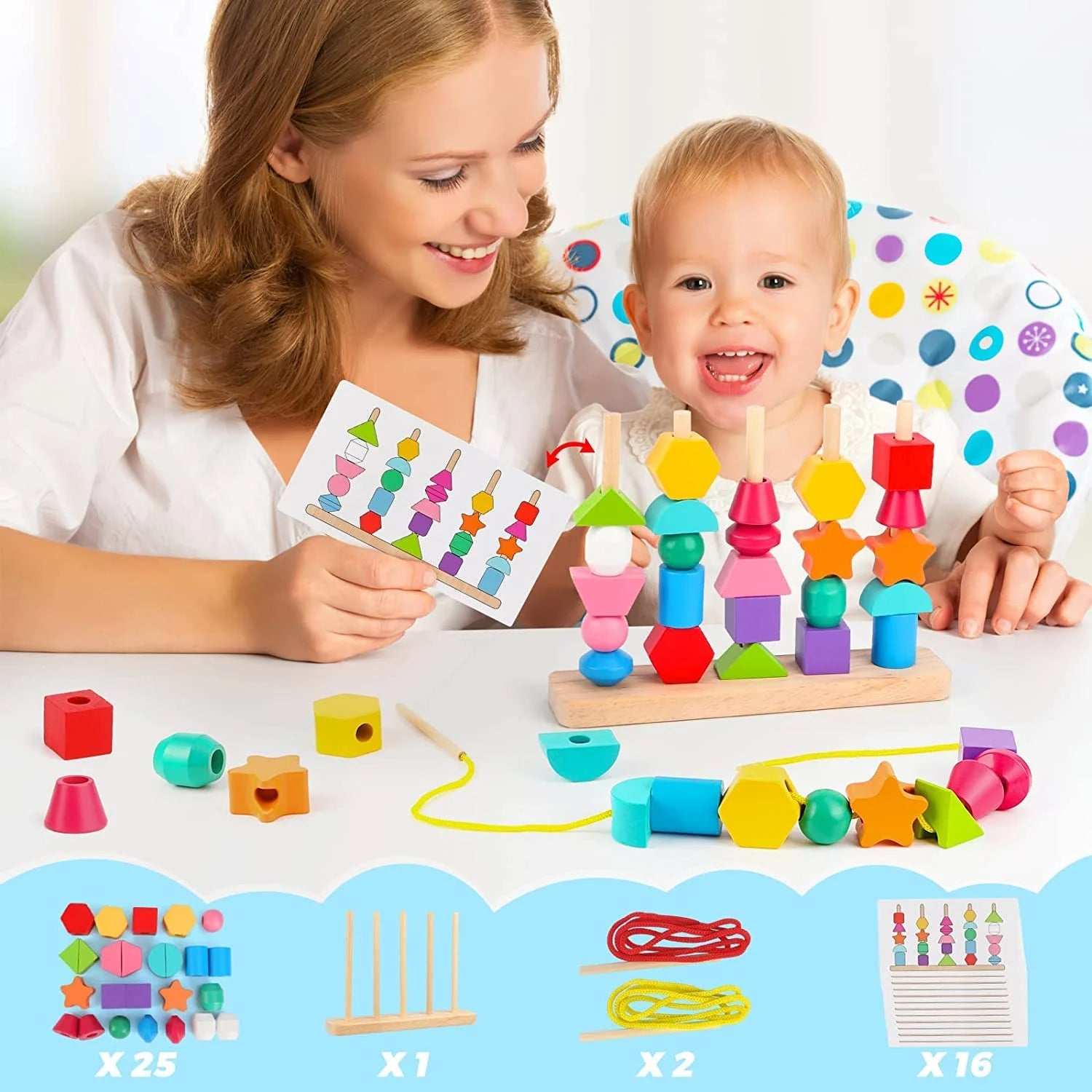 Wooden Beads Sequencing