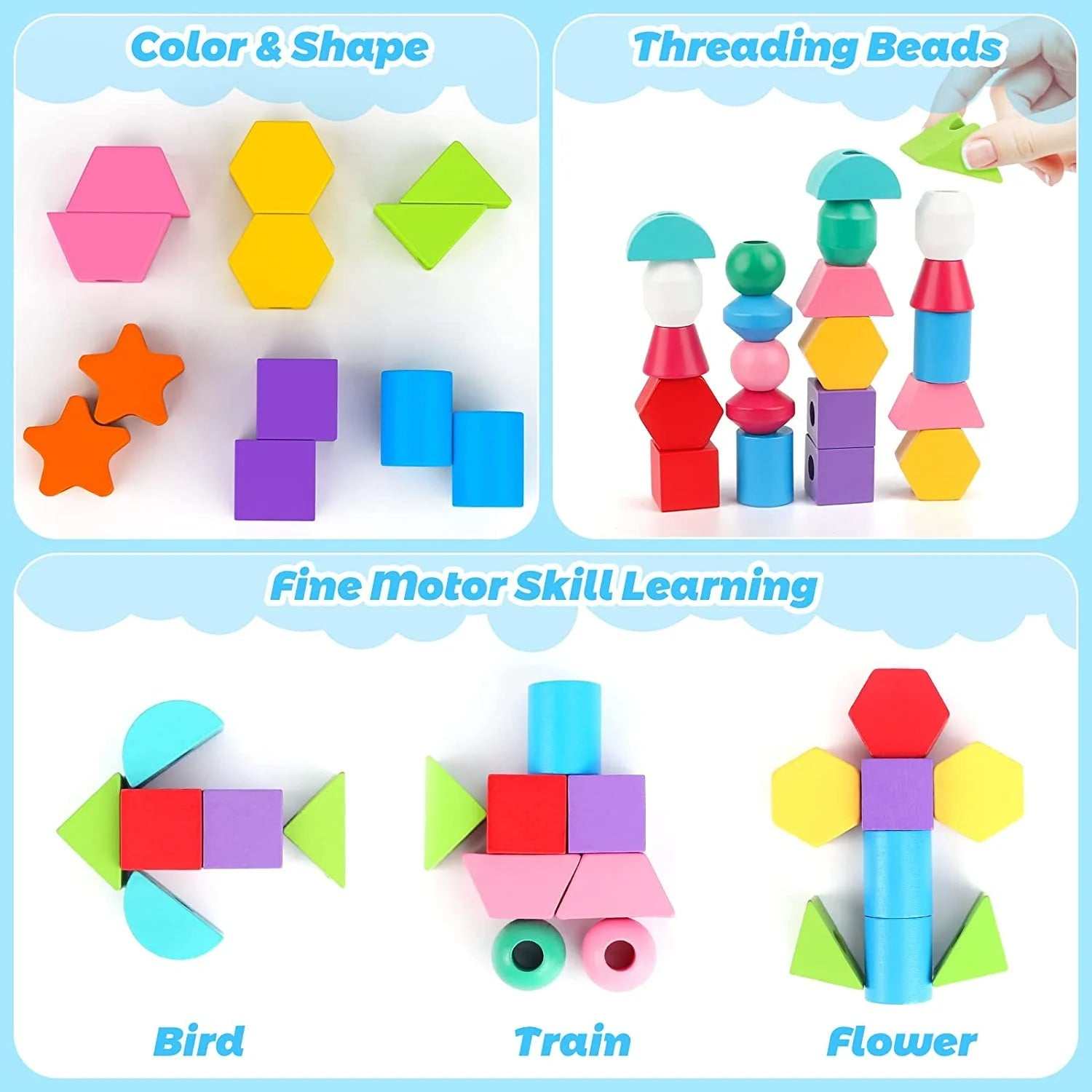 Wooden Beads Sequencing