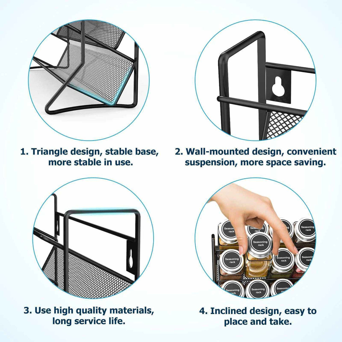Metal Spice Organizer Rack