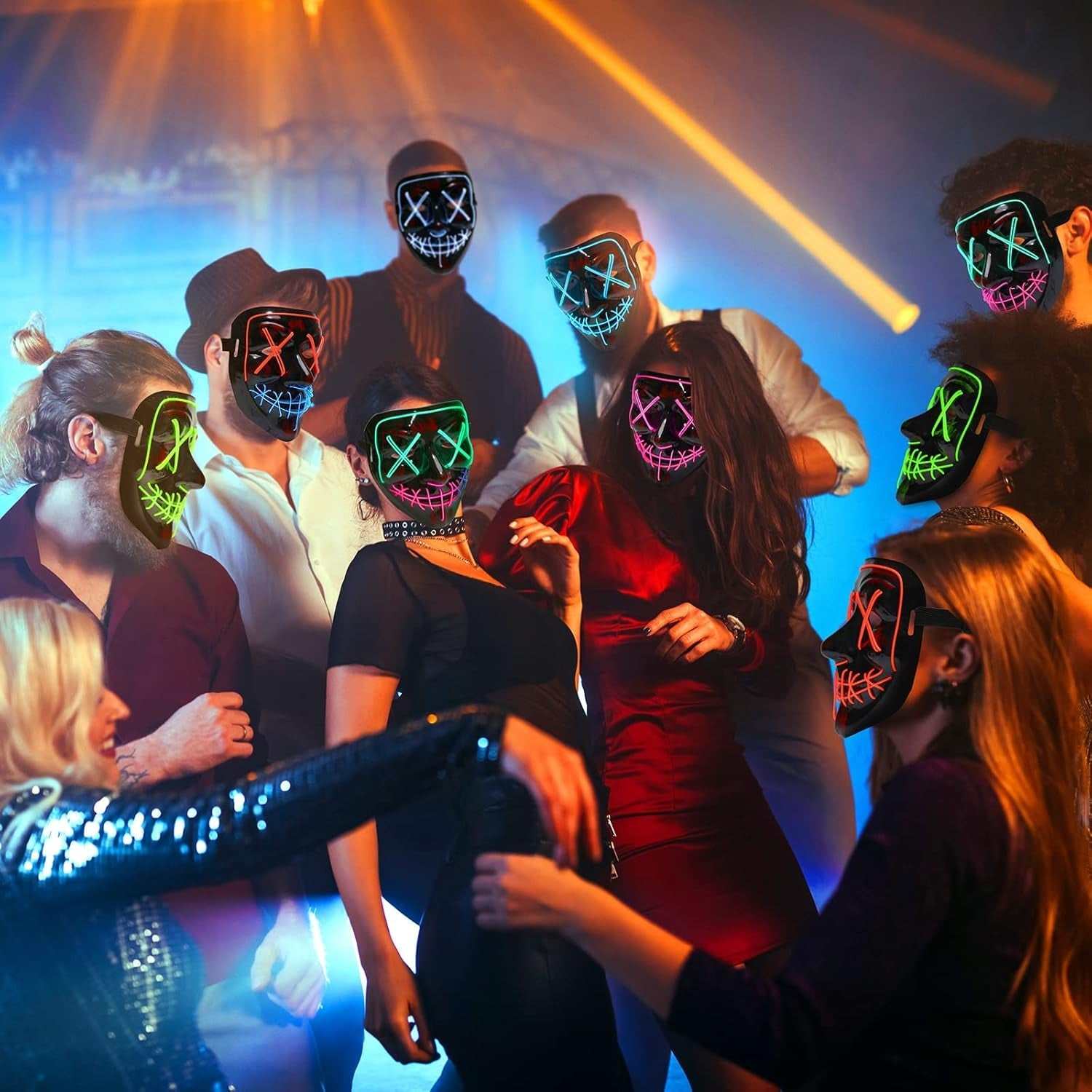 Creepy LED Halloween Mask