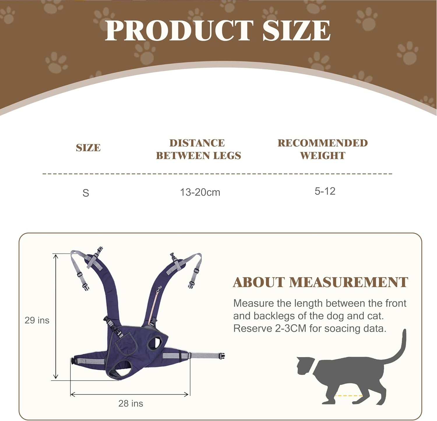 Transversal Dog Backpack