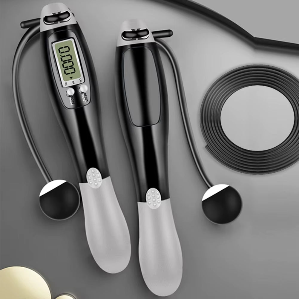 Counting Jump Rope Ball Steel PVC Skipping Rope Exercise Adjustable Cordless Jump Rope Fitness Gym Training Home Sport Equipment