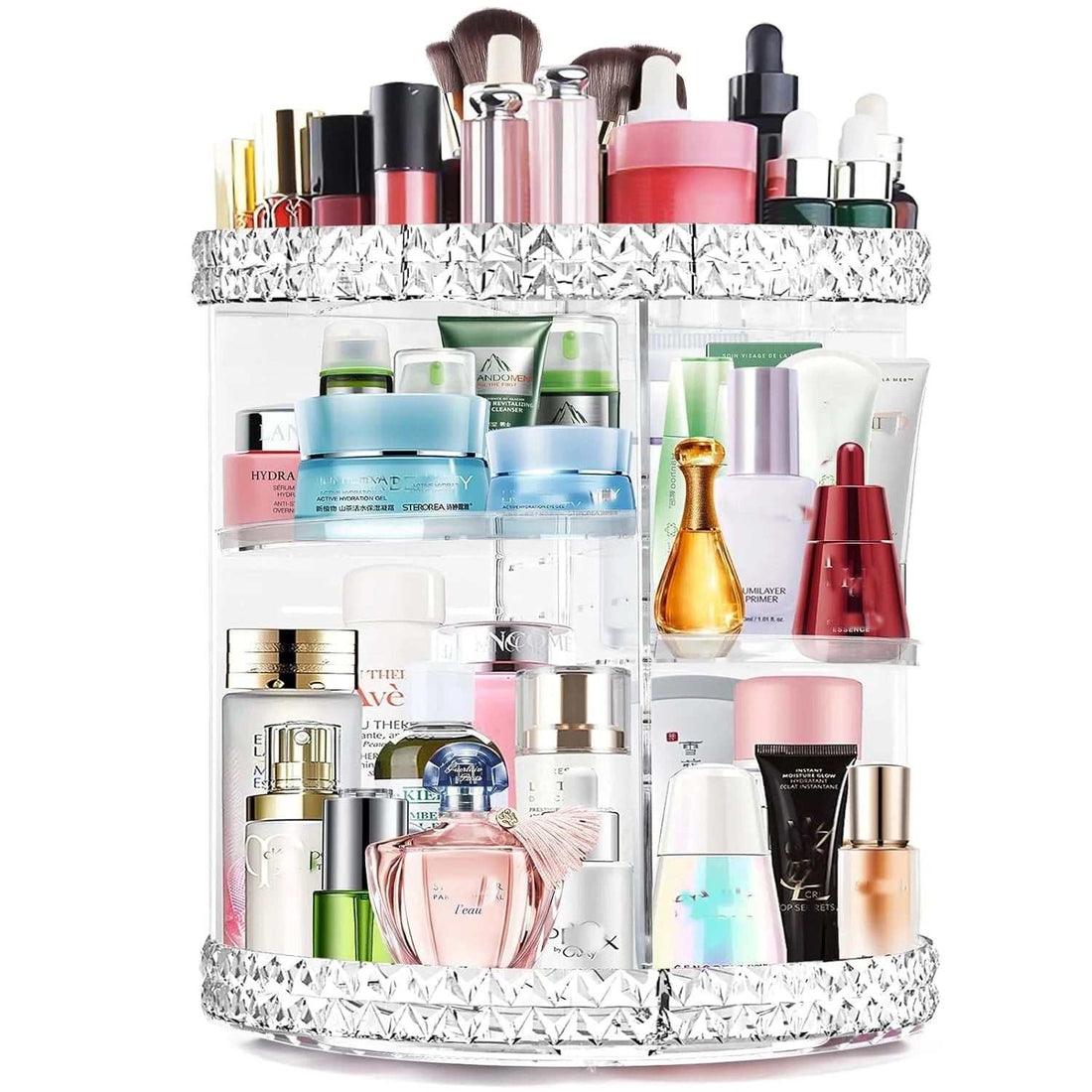 360° Rotating Makeup Organizer