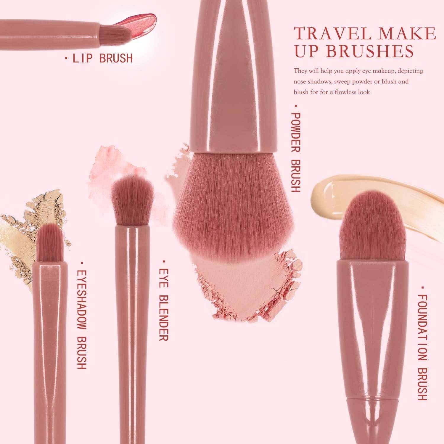Travel Makeup Brush Set