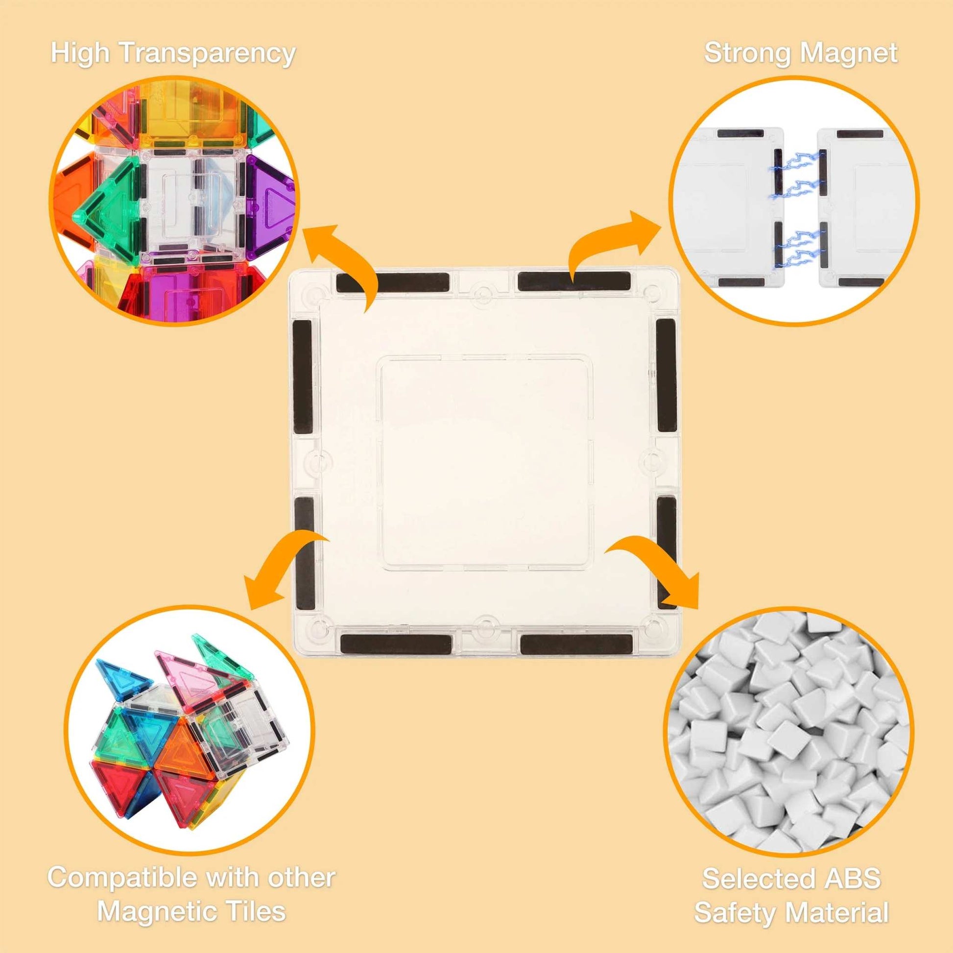 PICASSO-TILES Magnetic Building Tiles