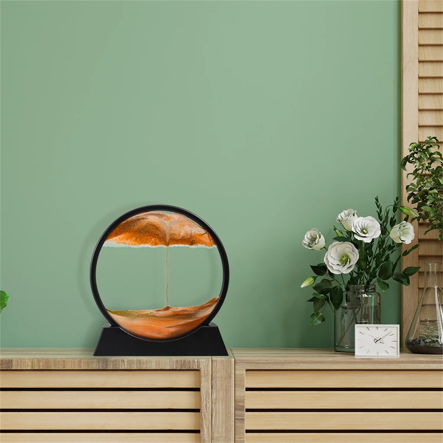 Large Round Moving Sand Art Frame
