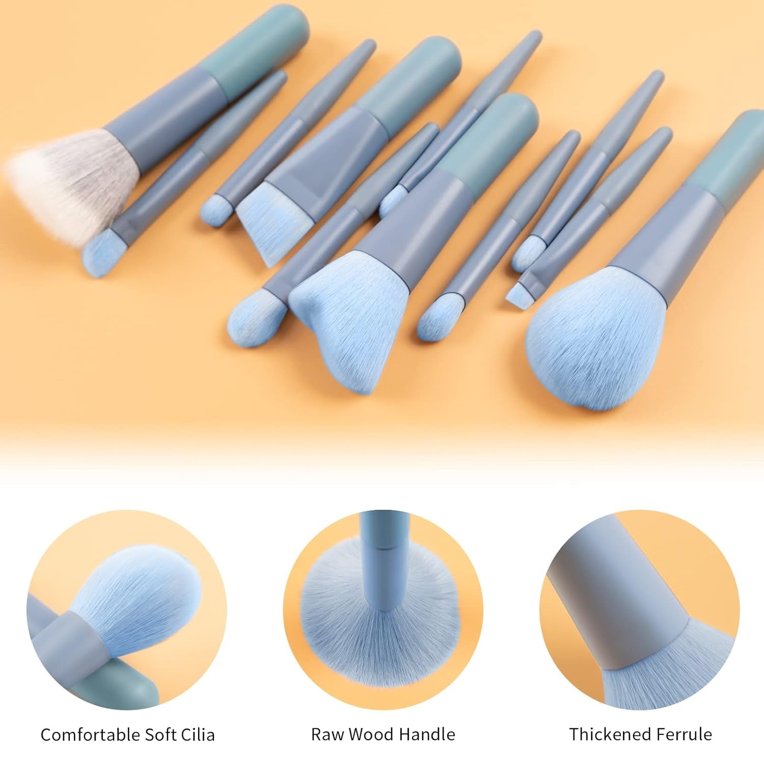 Travel Makeup Brushes Set