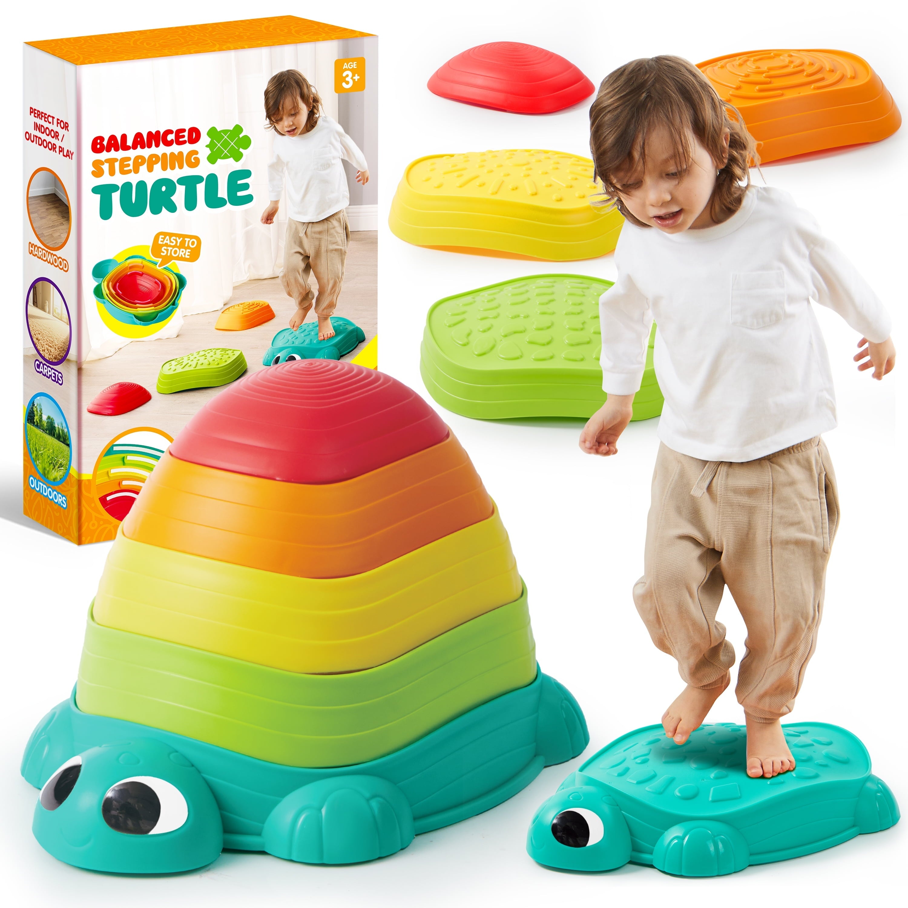 5 Pack Turtle Balance Stepping Stones