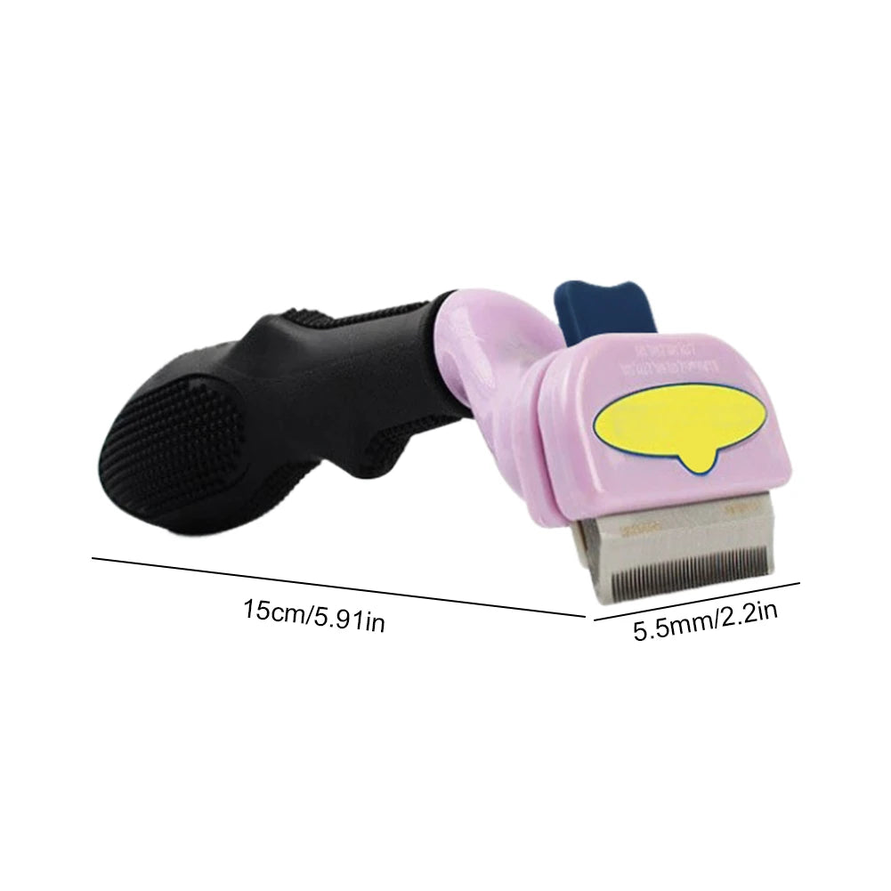Deshedding Brush Removes Loose Hair and Tangles Self Cleaning Slicker Brush Deshedding Tool for Long Short Haired Dogs Cats