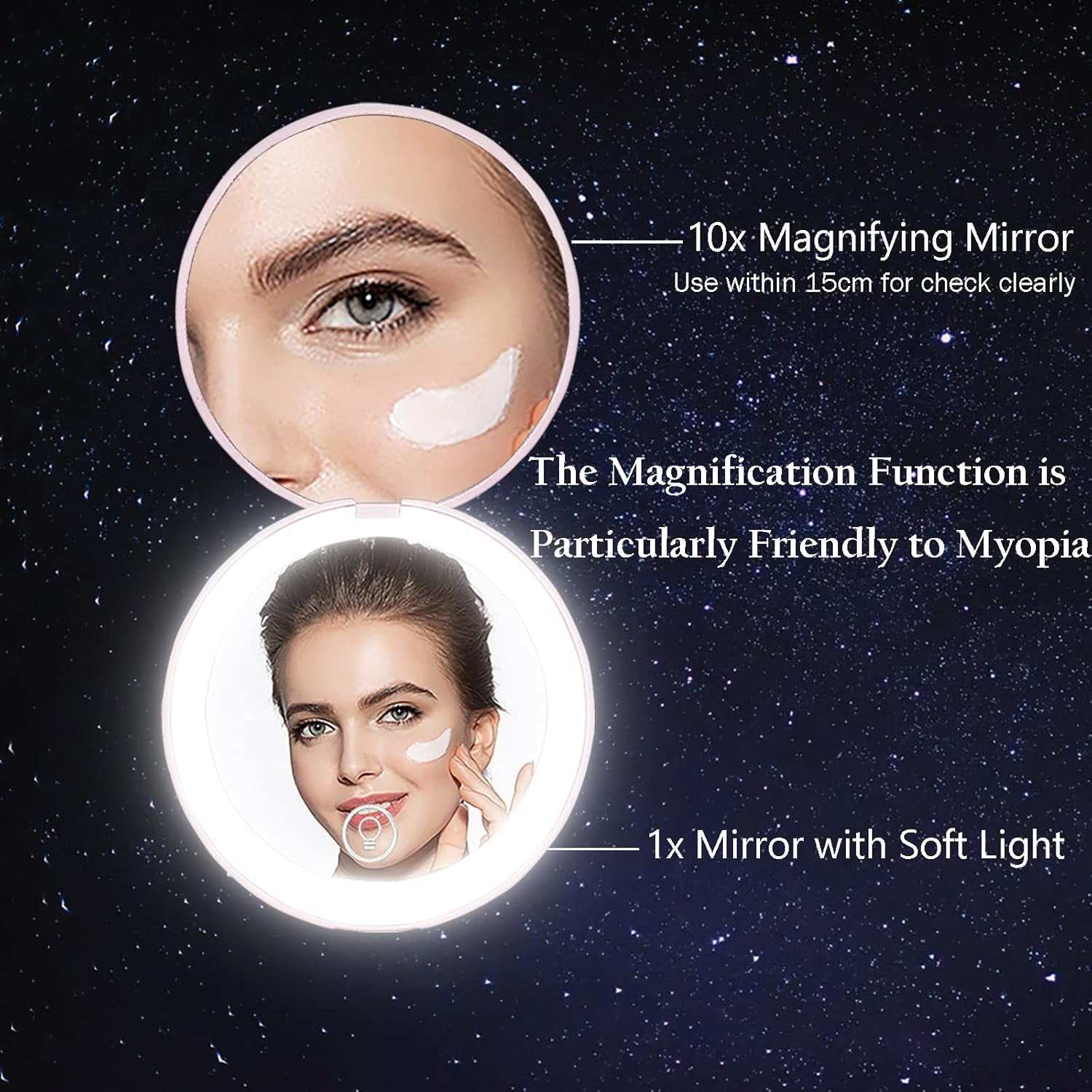 LED Compact Mirror