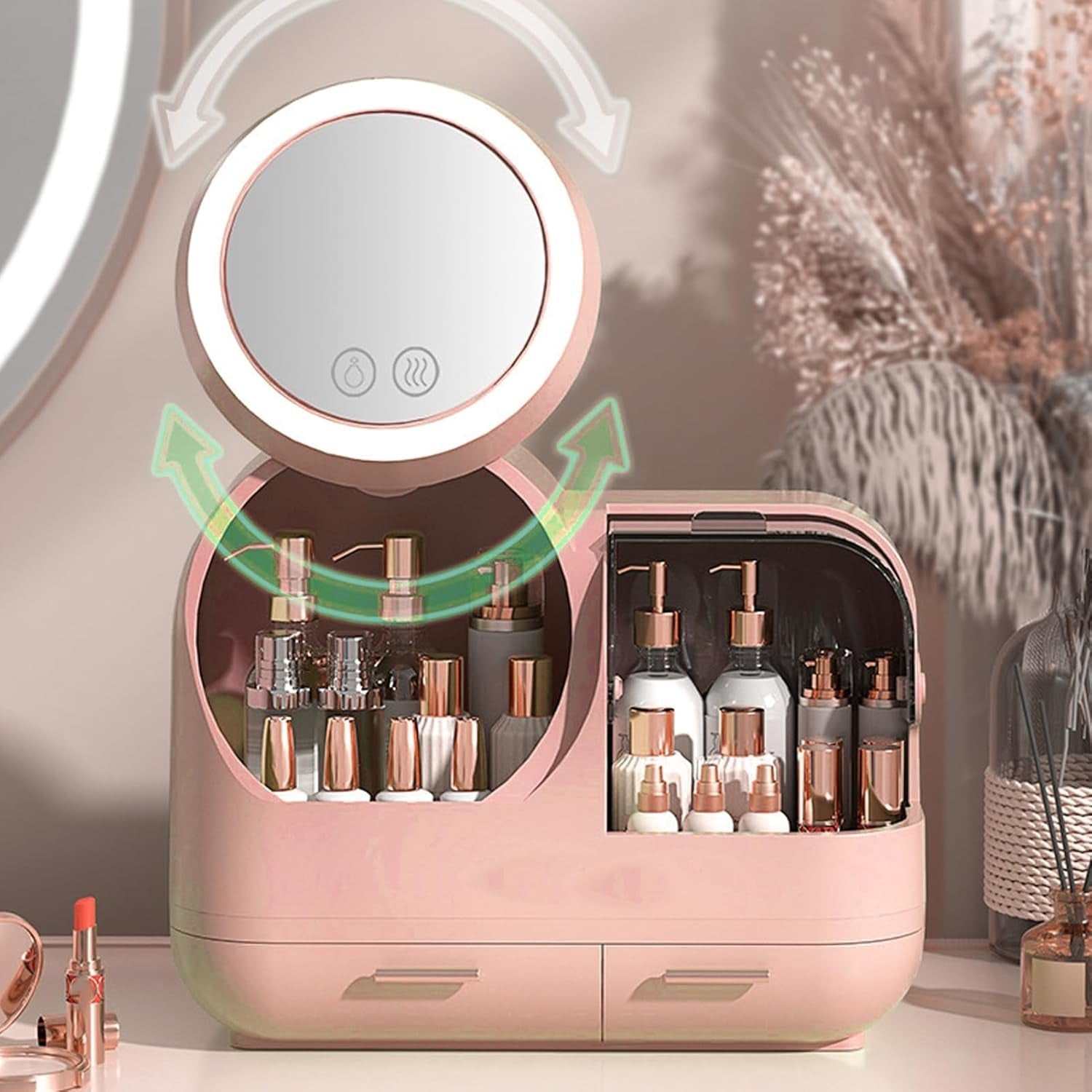 Mirror Fan Makeup Case