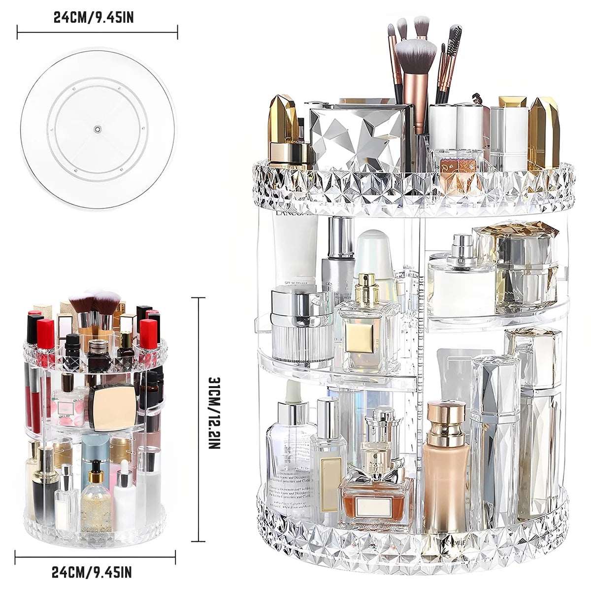Rotating Makeup Organizer