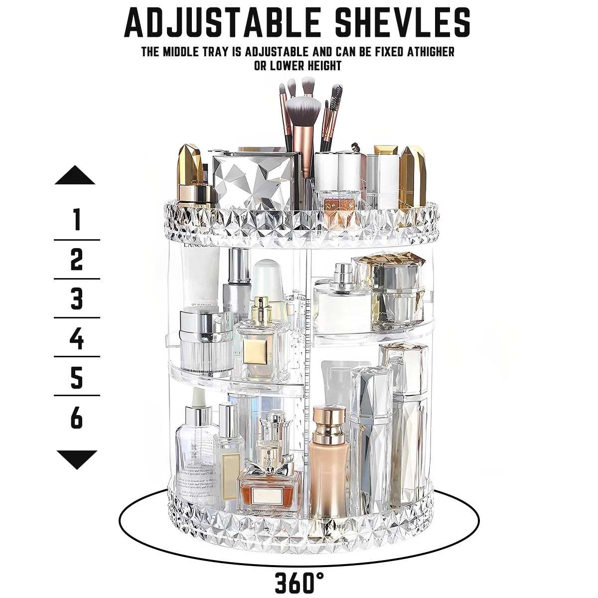 Rotating Makeup Organizer