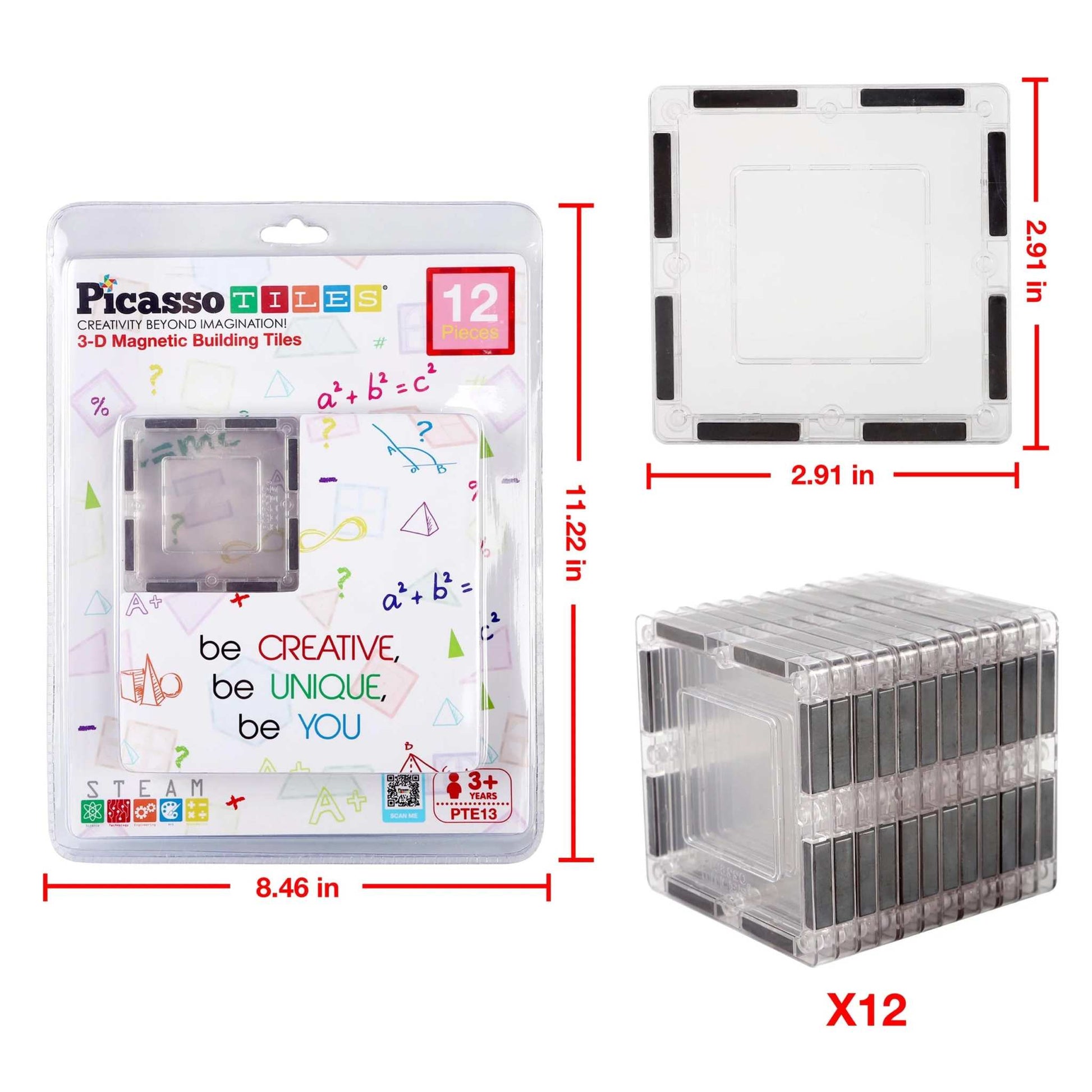 PICASSO-TILES Magnetic Building Tiles