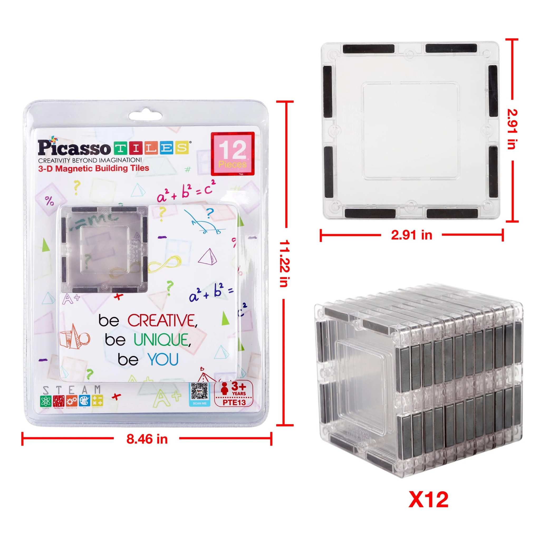 PICASSO-TILES Magnetic Building Tiles