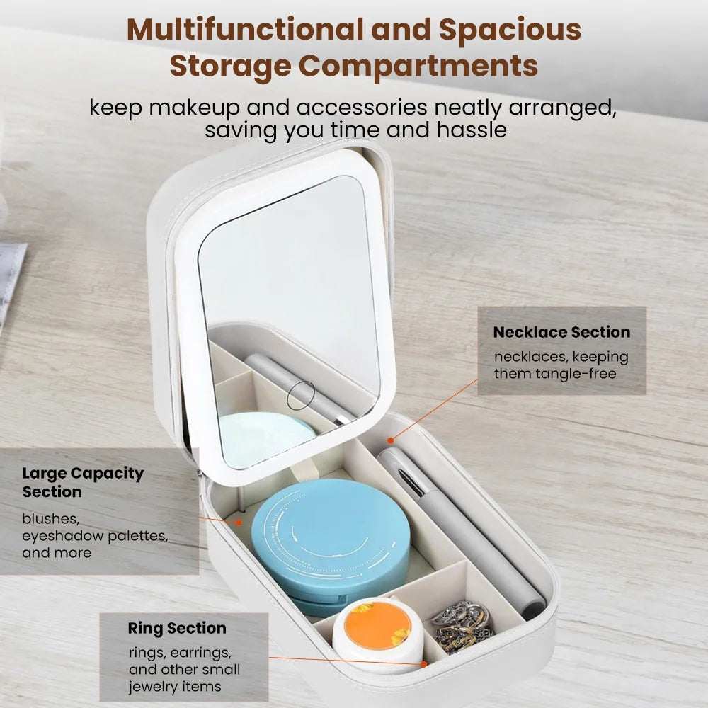 Makeup Bag with Led Mirror