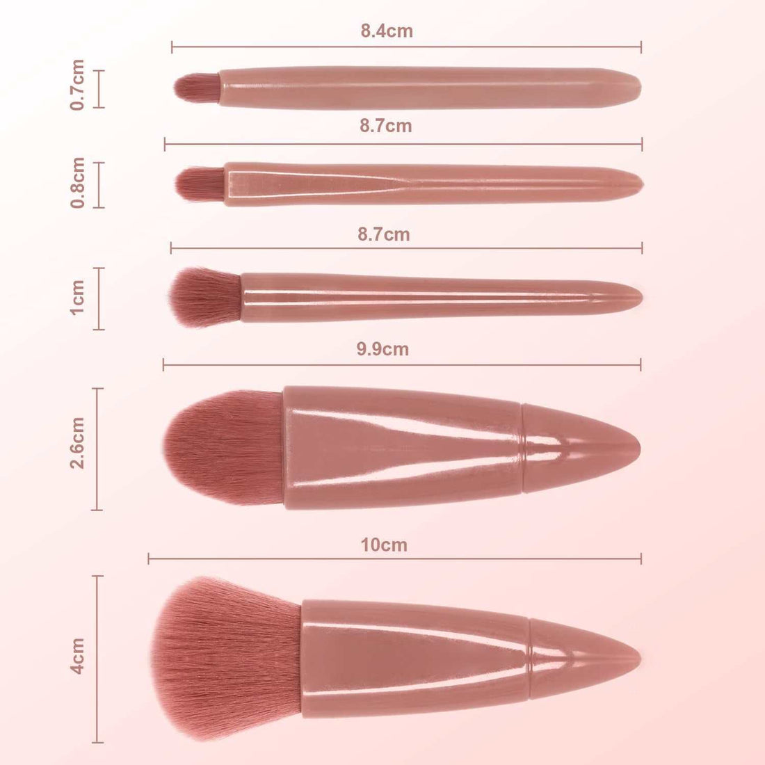 Travel Makeup Brush Set