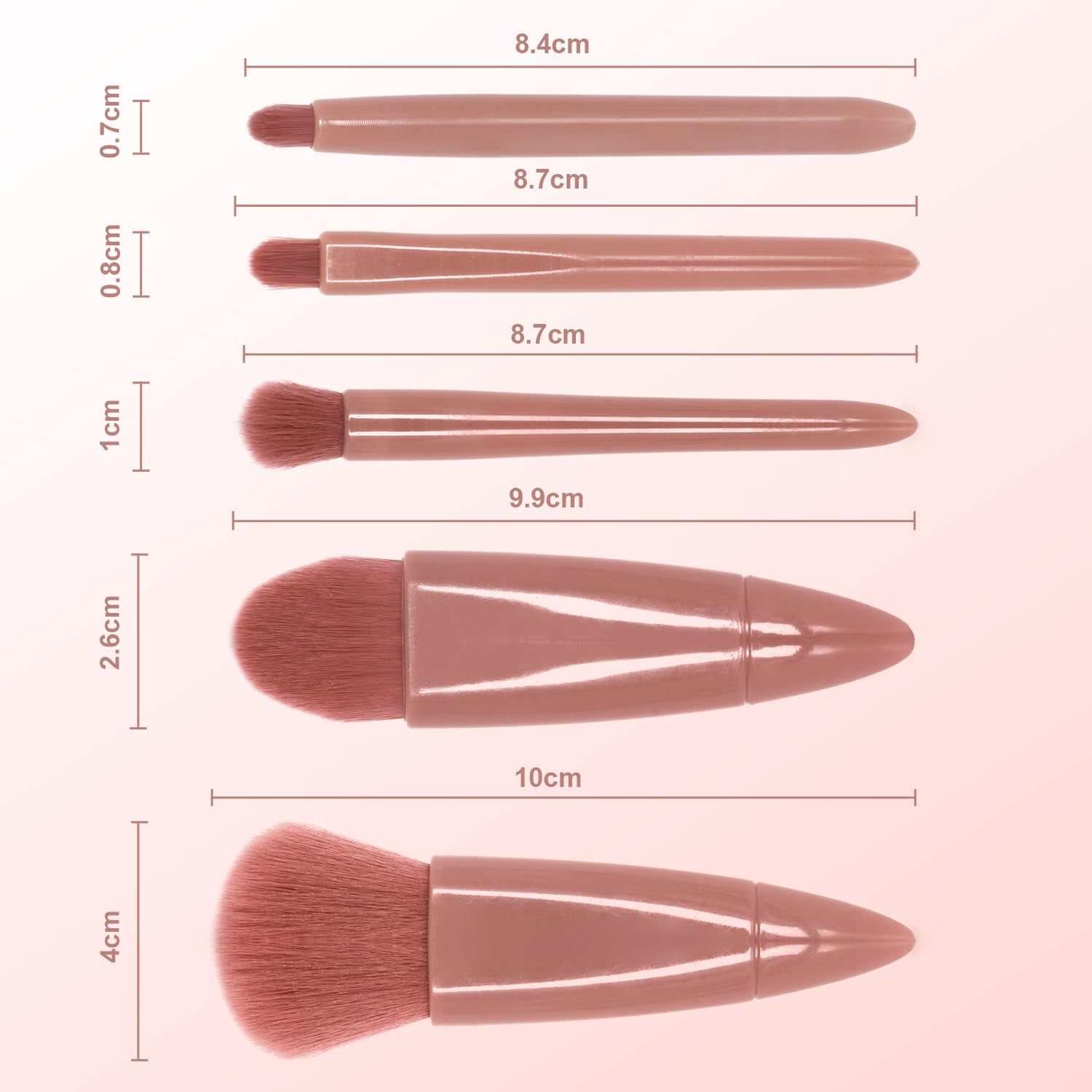 Travel Makeup Brush Set