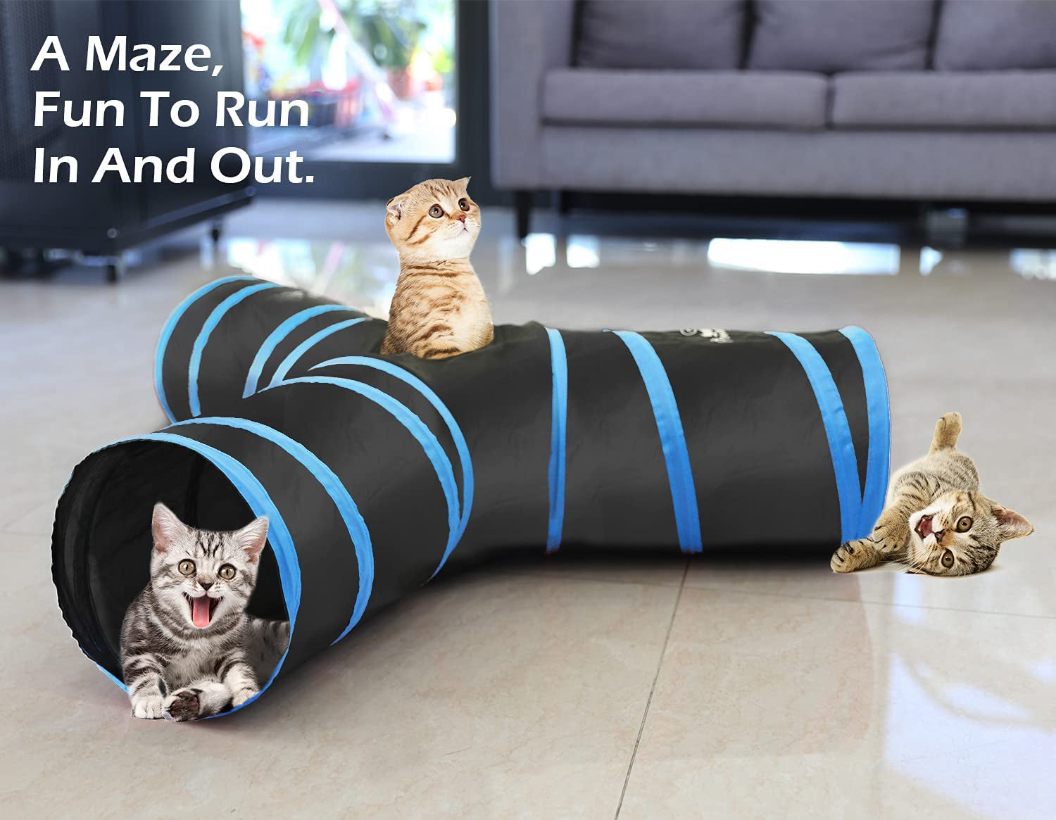 Cat Tunnel with Bell Balls