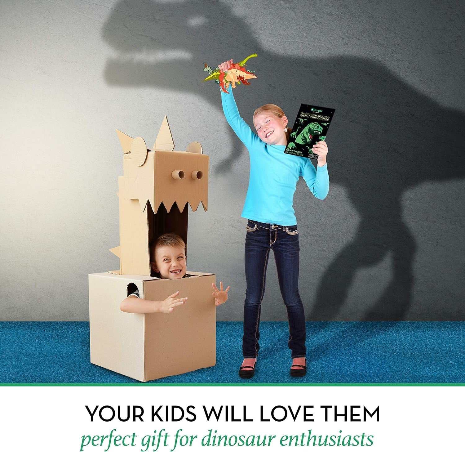 Glow in the Dark Dinosaur Wall Decals