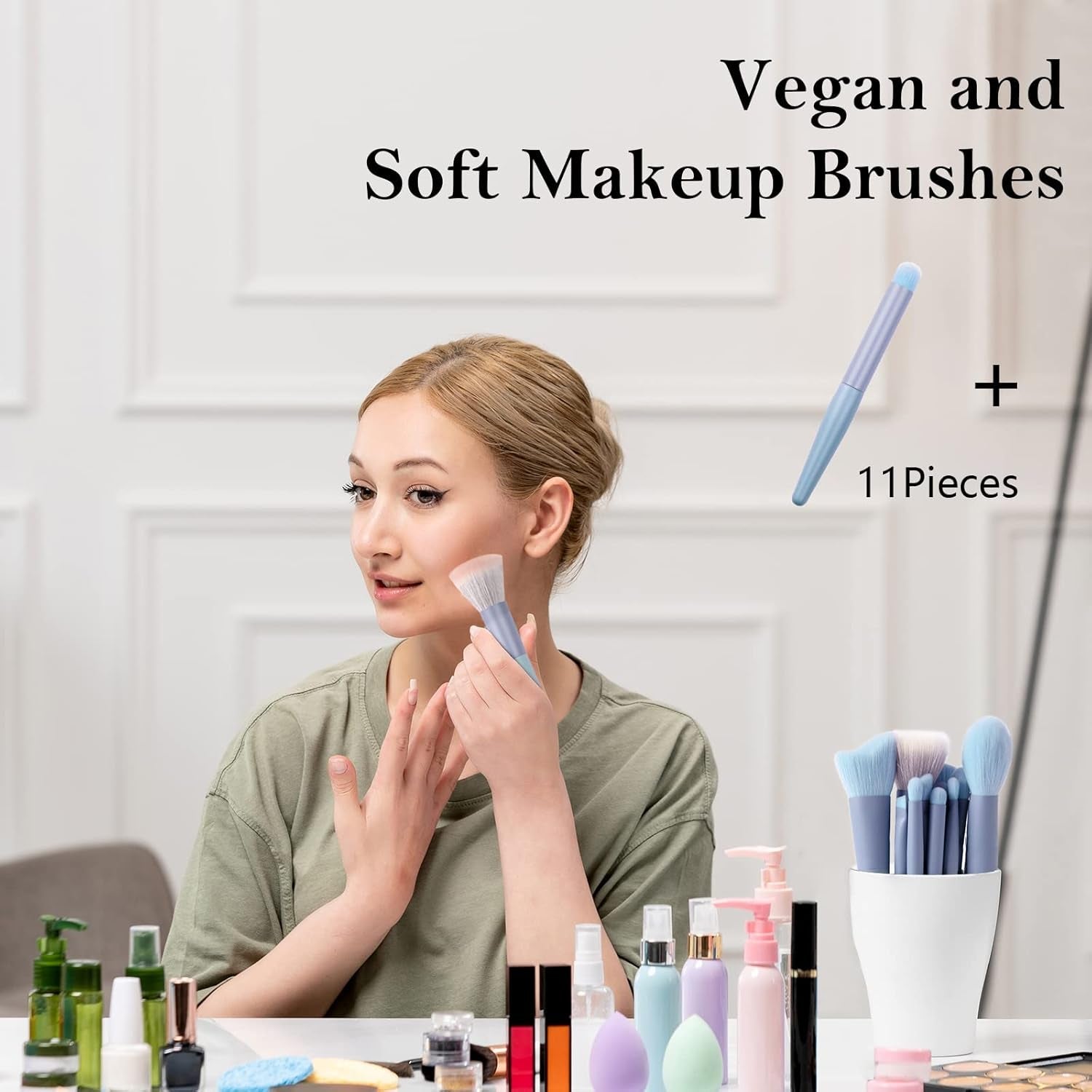 Travel Makeup Brushes Set