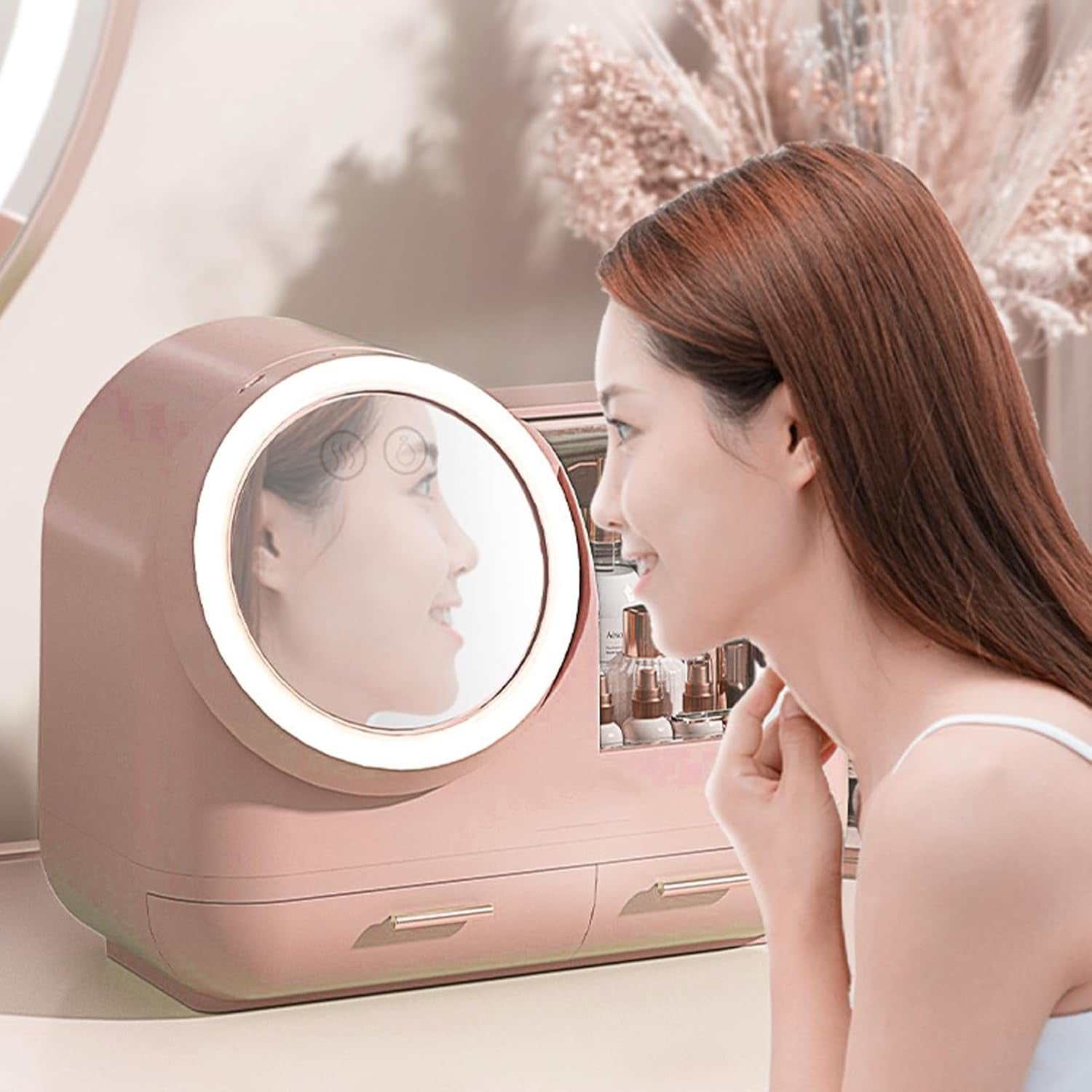 Mirror Fan Makeup Case
