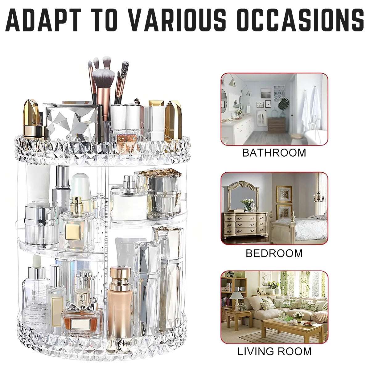 Rotating Makeup Organizer