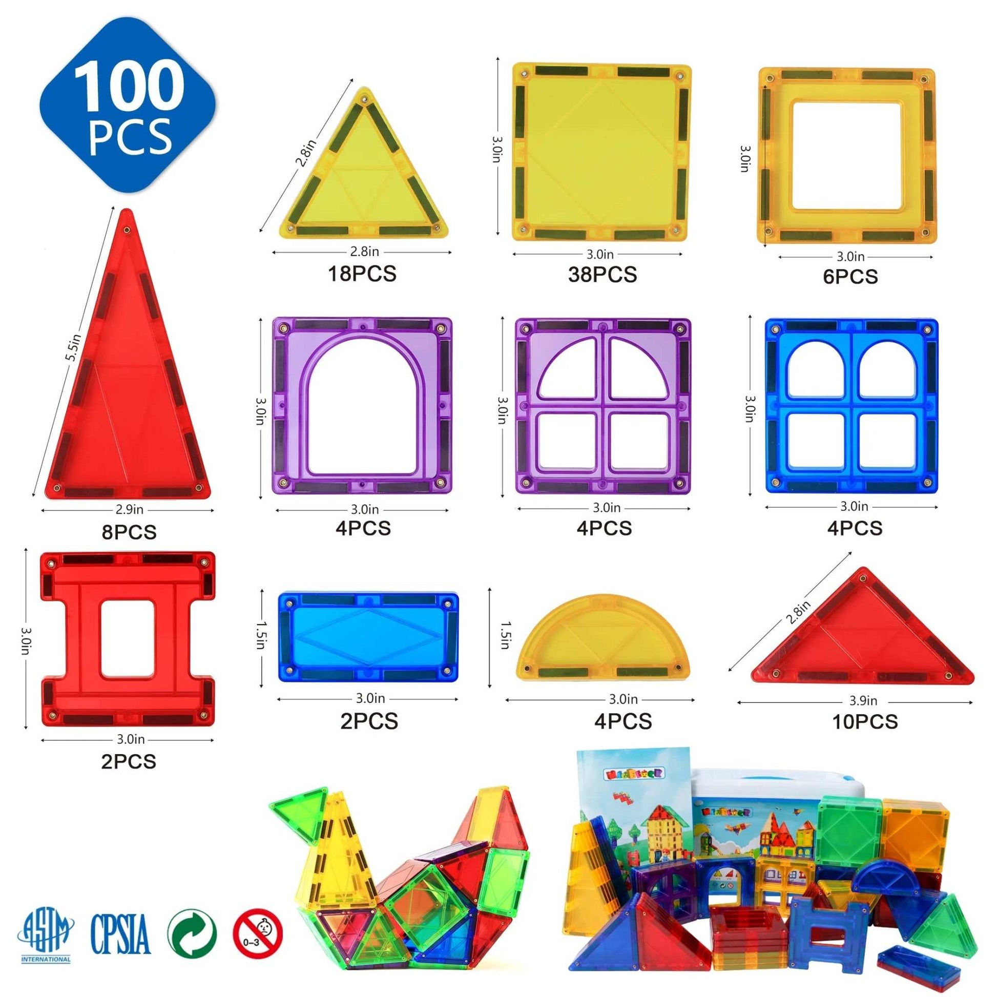 Magnetic Tiles Set